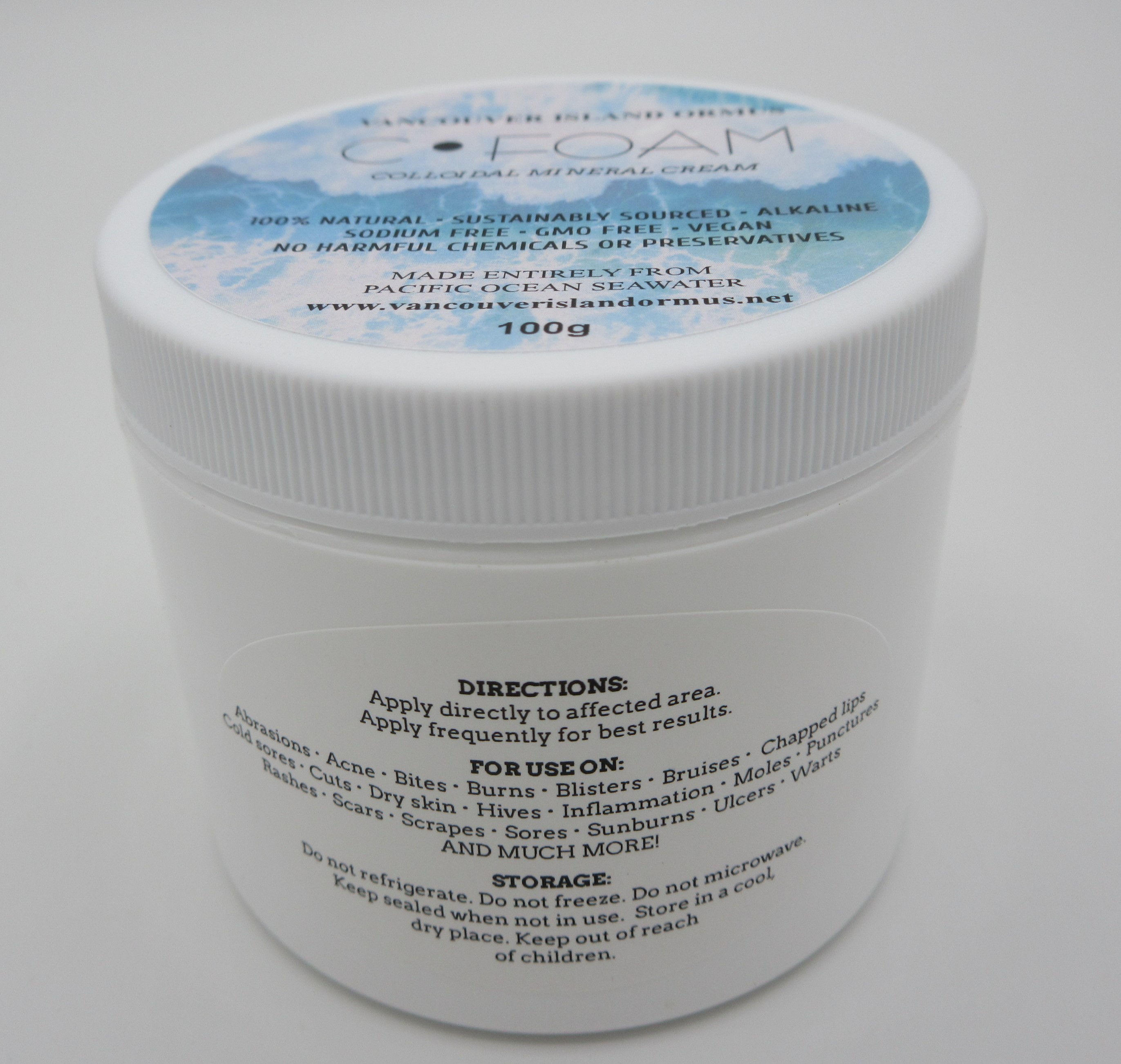 C-FOAM Colloidal Mineral Cream | Vancouver Island Ormus